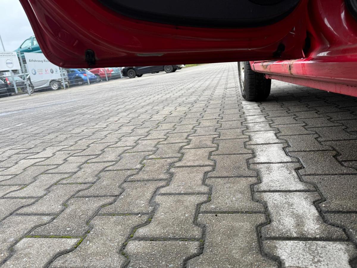 Dacia Sandero SD original Tür hinten links OV21D Red Passion Rohbau BJ09
